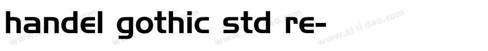 handel gothic std re字体转换